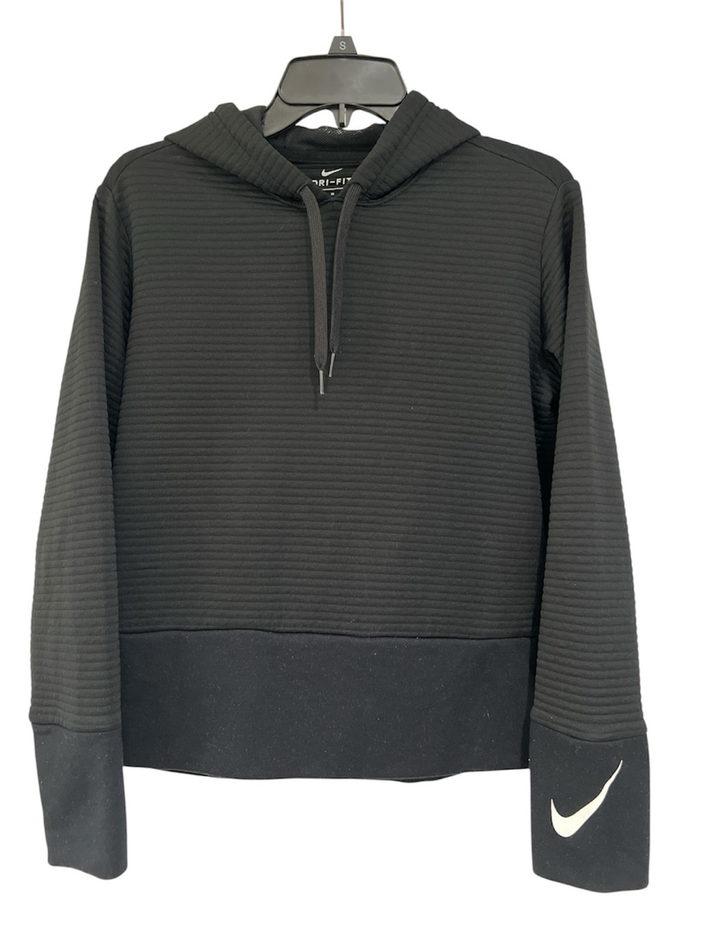 Nike Women’s Dri Fit Veneer Quilted Training Hoodie - size M